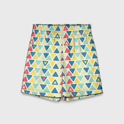Детские шорты Треугольный орнамент / 3D-принт – фото 1