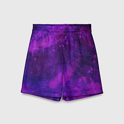 Детские шорты Текстура - Purple explosion