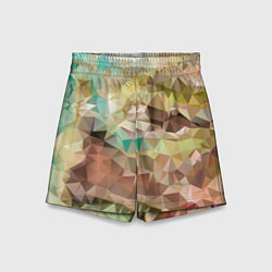 Шорты детские Abstraction mosaic, цвет: 3D-принт