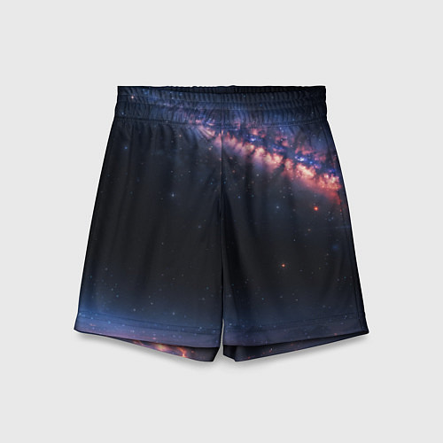 Детские шорты Млечный путь в звездном небе / 3D-принт – фото 1