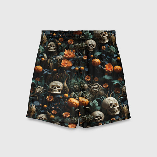 Детские шорты Мистер Череп / 3D-принт – фото 1