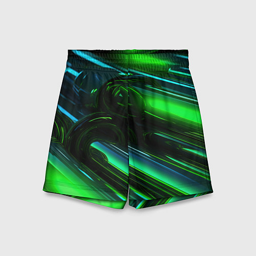 Детские шорты Green elemetns / 3D-принт – фото 1