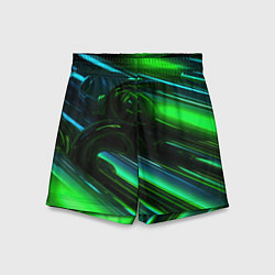 Шорты детские Green elemetns, цвет: 3D-принт