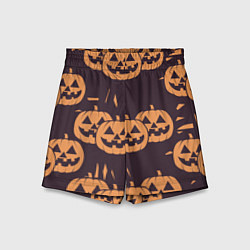 Детские шорты Фонарь джек в грандж стиле halloween тыква cartoon