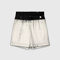 Шорты детские Снежный пейзаж зимней ночью, цвет: 3D-принт