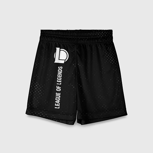 Детские шорты League of Legends glitch на темном фоне: по-вертик / 3D-принт – фото 1
