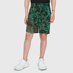 Шорты детские Абстракция - водоросли, цвет: 3D-принт — фото 2