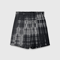 Шорты детские Абстракция стёртая краска тёмно-серый, цвет: 3D-принт
