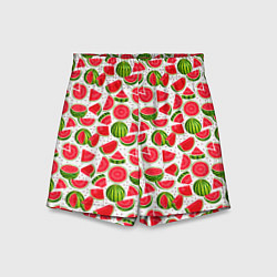 Шорты детские Нарезанный арбуз, цвет: 3D-принт
