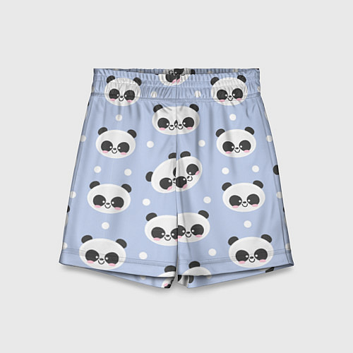 Детские шорты Милая мультяшная панда / 3D-принт – фото 1