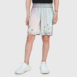Шорты детские Цветочный восход, цвет: 3D-принт — фото 2