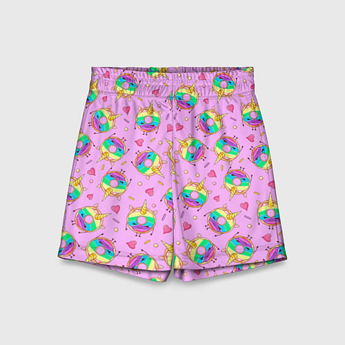 Детские шорты Пончики единороги / 3D-принт – фото 1