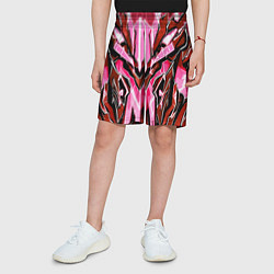 Шорты детские Розовый кибер доспех, цвет: 3D-принт — фото 2