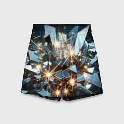 Шорты детские Текстура с осколками, цвет: 3D-принт