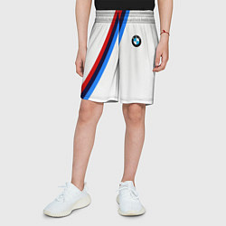 Шорты детские BMW brend geometry sport, цвет: 3D-принт — фото 2