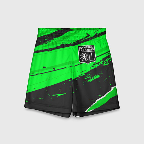 Детские шорты Lyon sport green / 3D-принт – фото 1