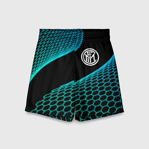 Детские шорты Inter football net / 3D-принт – фото 1