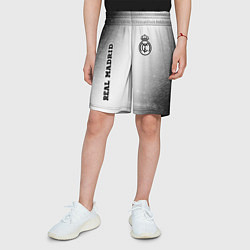 Шорты детские Real Madrid sport на светлом фоне вертикально, цвет: 3D-принт — фото 2