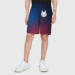Шорты детские Stray неоновые соты, цвет: 3D-принт — фото 2