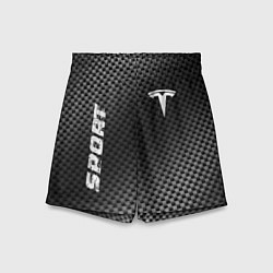 Шорты детские Tesla sport carbon, цвет: 3D-принт
