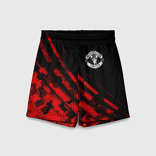 Детские шорты Manchester United sport grunge / 3D-принт – фото 1