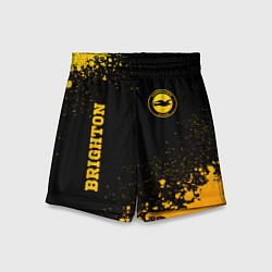 Шорты детские Brighton - gold gradient вертикально, цвет: 3D-принт