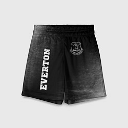 Шорты детские Everton sport на темном фоне вертикально, цвет: 3D-принт
