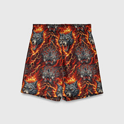 Детские шорты Волки эпичный паттерн