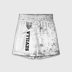 Шорты детские Sevilla sport на светлом фоне по-вертикали, цвет: 3D-принт