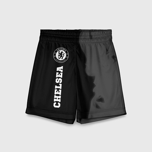 Детские шорты Chelsea sport на темном фоне по-вертикали / 3D-принт – фото 1