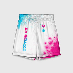 Детские шорты Tottenham neon gradient style вертикально