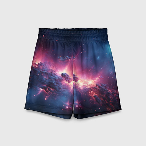 Детские шорты Взрыв в космосе / 3D-принт – фото 1