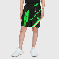 Шорты детские Minecraft creeper game pattern, цвет: 3D-принт — фото 2