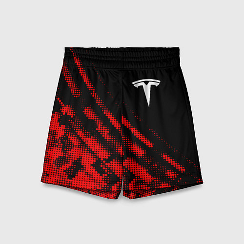 Детские шорты Tesla sport grunge / 3D-принт – фото 1
