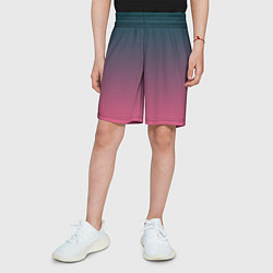 Шорты детские Абстрактный градиент, цвет: 3D-принт — фото 2