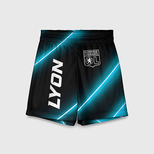 Детские шорты Lyon неоновые лампы / 3D-принт – фото 1