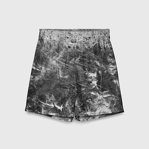 Детские шорты Абстракция - серый дым / 3D-принт – фото 1