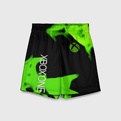 Шорты детские Xbox one green flame, цвет: 3D-принт