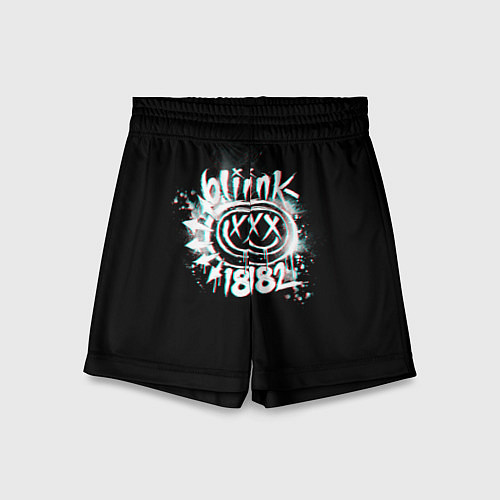 Детские шорты Blink-182 glitch / 3D-принт – фото 1