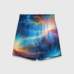 Детские шорты Космический пейзаж - галактики