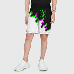 Шорты детские Doom logo fire demon, цвет: 3D-принт — фото 2