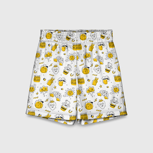 Детские шорты Хиппи бла бла / 3D-принт – фото 1