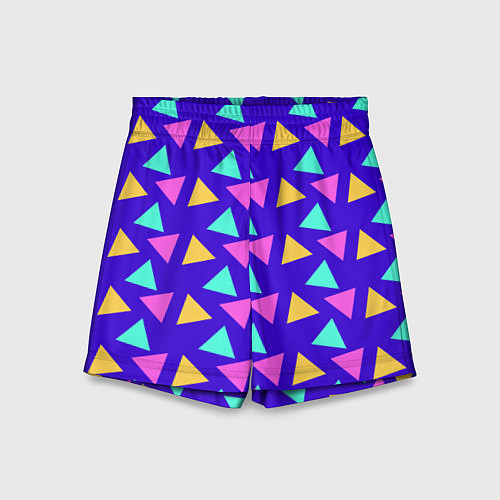 Детские шорты Треугольники паттерн / 3D-принт – фото 1