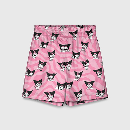 Детские шорты Розовый паттерн Куроми / 3D-принт – фото 1