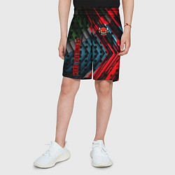 Шорты детские Geometry dash game steel, цвет: 3D-принт — фото 2
