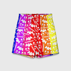 Детские шорты Marshmello rainbow