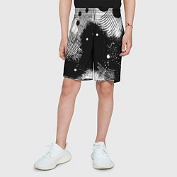 Шорты детские Призрак застигнутый врасплох - нейроарт, цвет: 3D-принт — фото 2