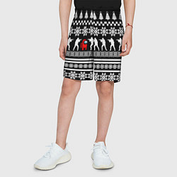 Шорты детские Among us x cs go, цвет: 3D-принт — фото 2