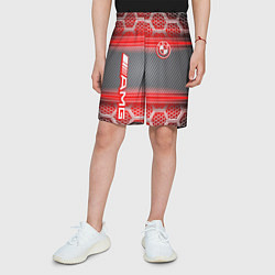 Шорты детские BMW текстура мотор, цвет: 3D-принт — фото 2
