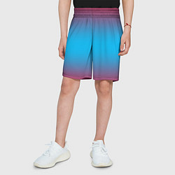 Шорты детские Neon gradeinet, цвет: 3D-принт — фото 2